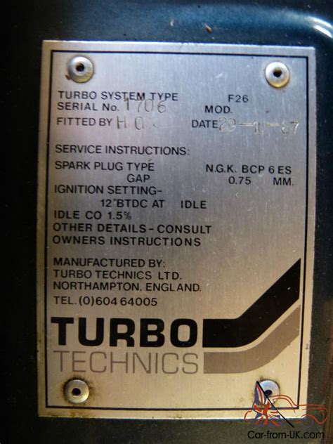 EUR 56. . Turbo technics conversion